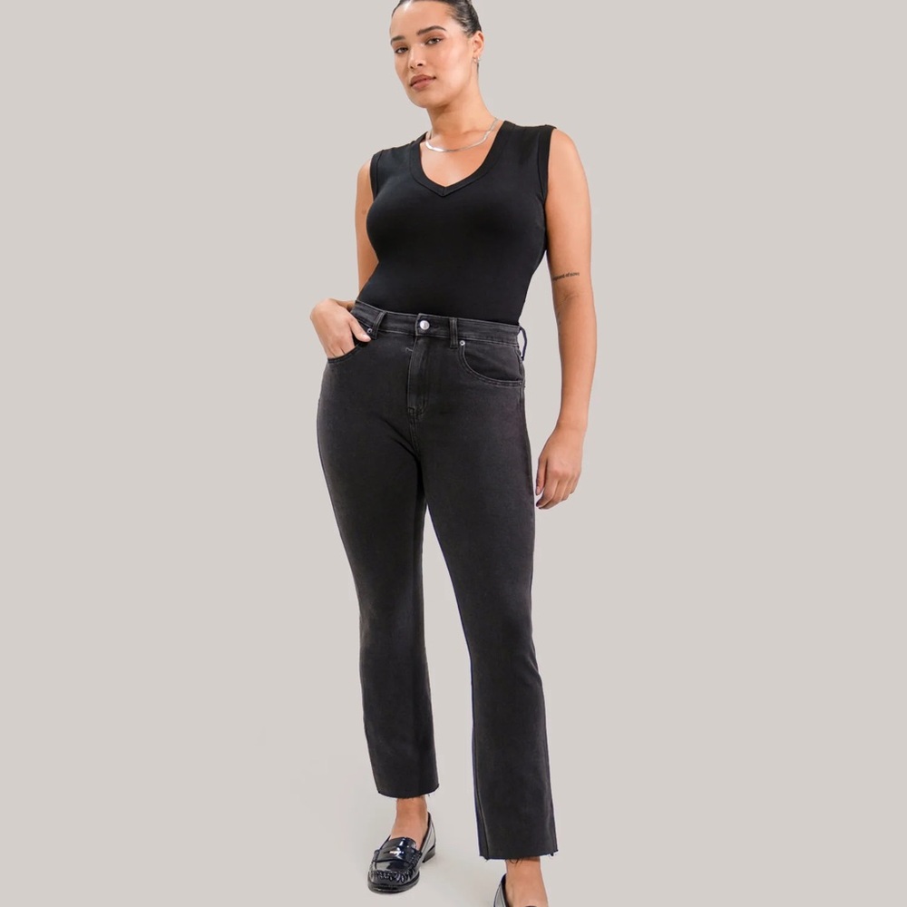 Yoga Jeans - Emily Slim Washed Black Jeans